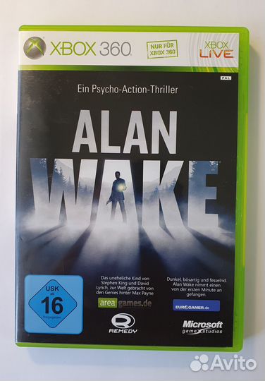 Xbox 360 / Xbox one Alan Wake. Лицензия