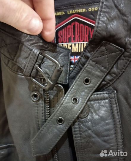 Кожаная куртка SuperDry(Япония)