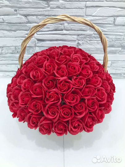 Букет из мыльных роз 101