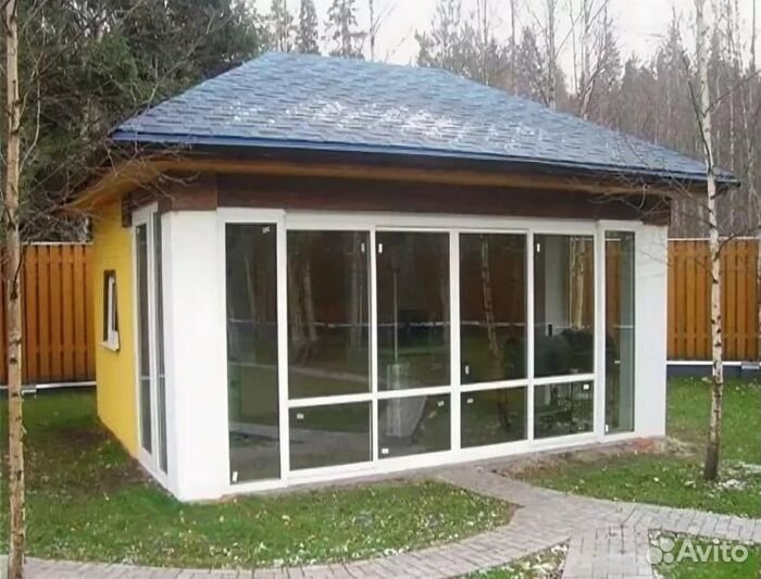 Остекление теплое для террас, веранд, беседок