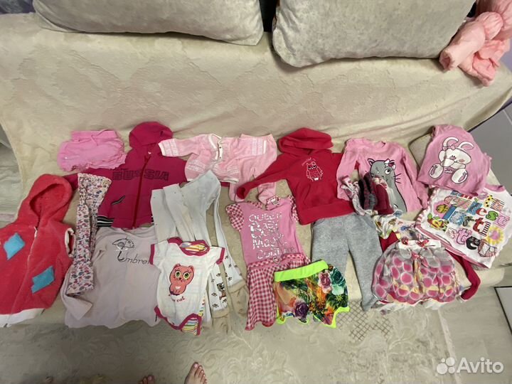 Детские вещи пакетом для девочек куртка ботинки