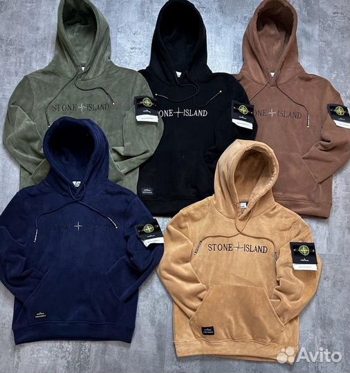 Худи Stone Island барашка на флисе