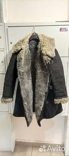 Тулуп-дубленка бекеша, нагольная, р. 52-54, бу