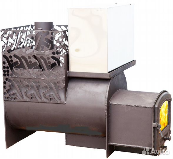 Печь для бани из толстого металла
