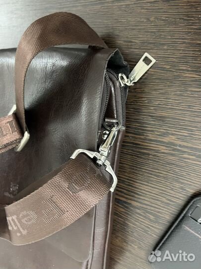 Барсетка кожаная мужская