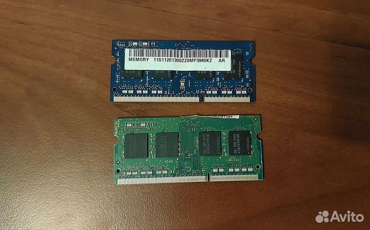 Оперативная память ddr3 4 gb 2шт для ноутбука