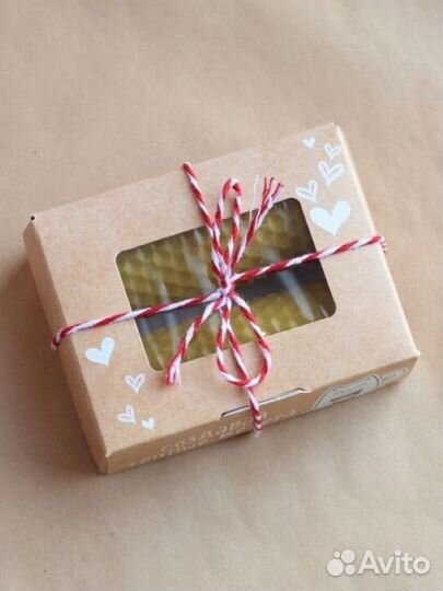 Подарочный набор свечей из вощины