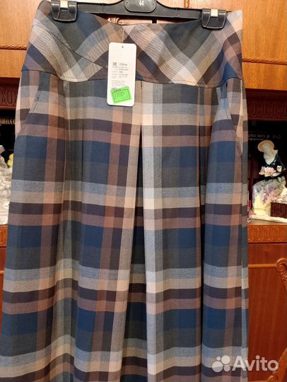 Юбка из смесовой ткани