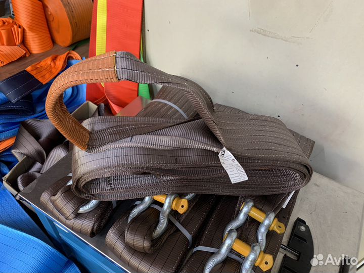 Трос буксировочный 42 тн./8 м.(180мм.) петля-петля