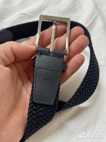 Ремень эластичный плетеный резинка кожаный