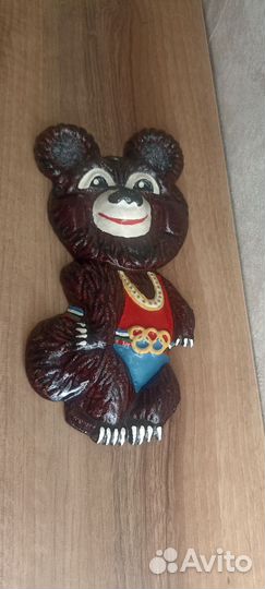 Олимпийский мишка 1980 металл