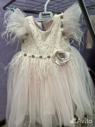 Платье для девочки праздничное 86-92