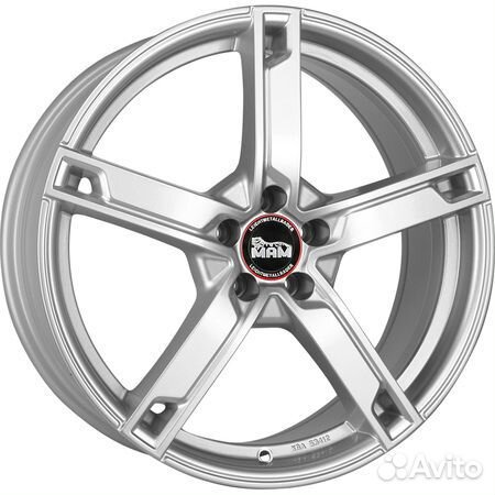 R18 5x112 7,5J ET44 D66,6 MAM Felgen W4 Silver Pai