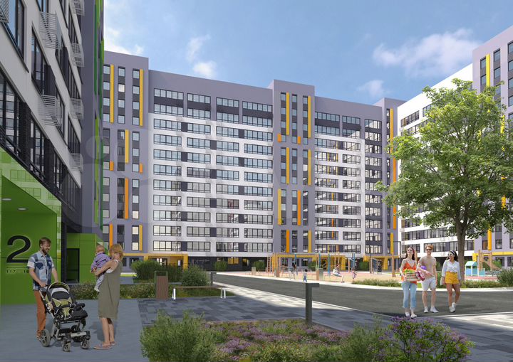 2-к. квартира, 41,9 м², 9/12 эт.