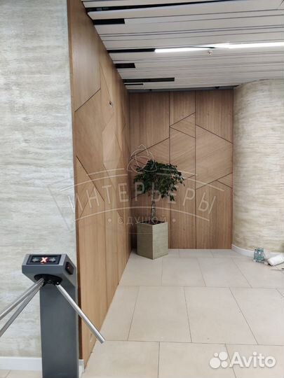 Стеновые панели шпон в офис