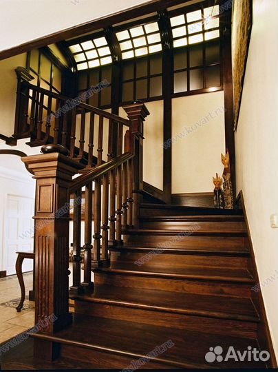 Деревянные лестницы. арт: Z874