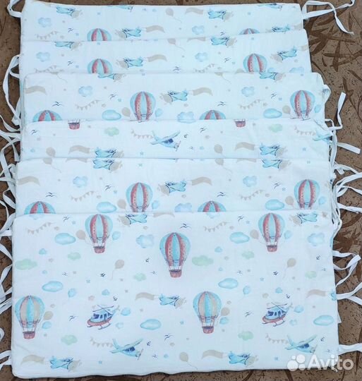 Бортики тонкие в детскую кроватку