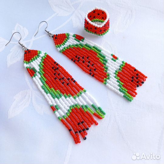 Серьги из бисера