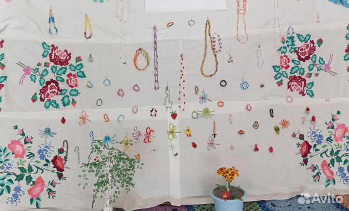 Бисер фигурки, цветы, животные