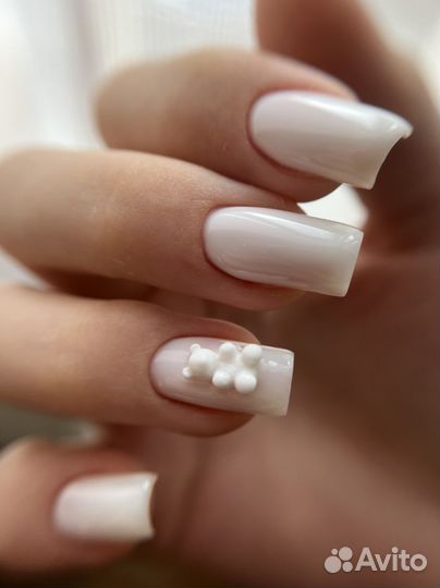 Маникюр+гель-лак, наращивание