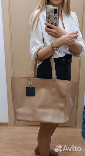 Сумка тоут из натуральной кожи новая