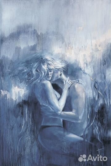 Картина маслом Страсть любовь мужчина и женщина ню