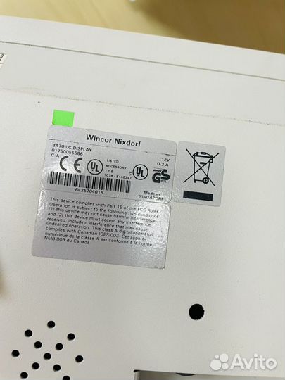 Кассовый монитор Wincor Nixdorf BA70(кр)