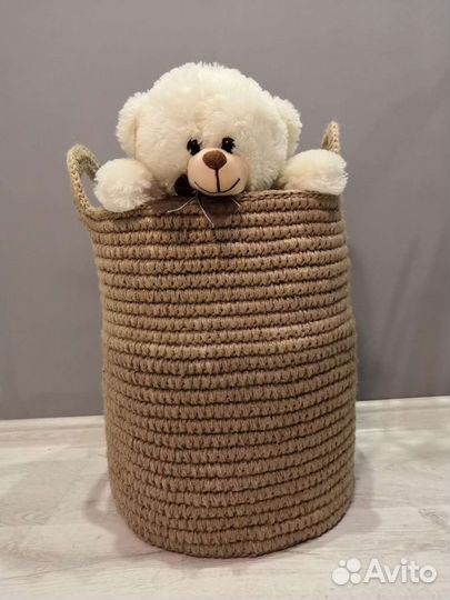 Корзина для белья игрушек новая ручная работа