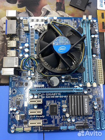 Gigabyte ga-h61m-d2-b3 + i3-2120