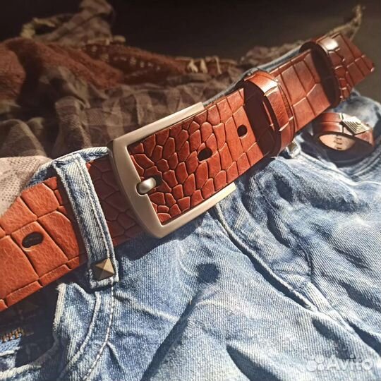 Ремень из натуральной кожи премиум