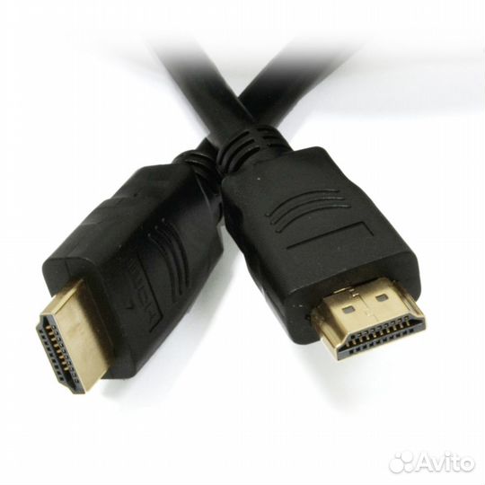 Кабель hdmi-hdmi v1.4 1.8м черный, экран #39023