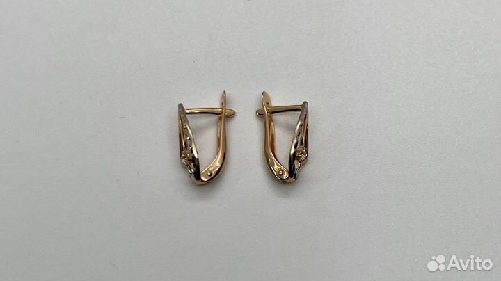 Золотые серьги 585 пробы