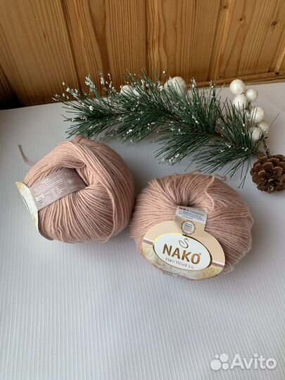 Пряжа nako purewool 100 шерсть