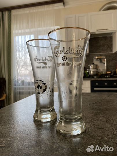 Пивные бокалы стаканы Carlsberg
