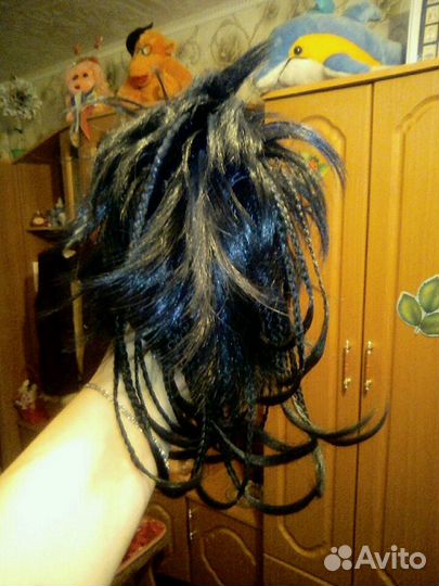 Волосы шиньон