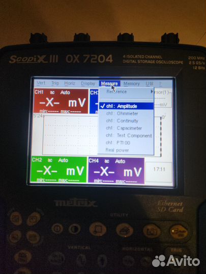 Осциллограф-мультиметр цифровой Metrix OX7204