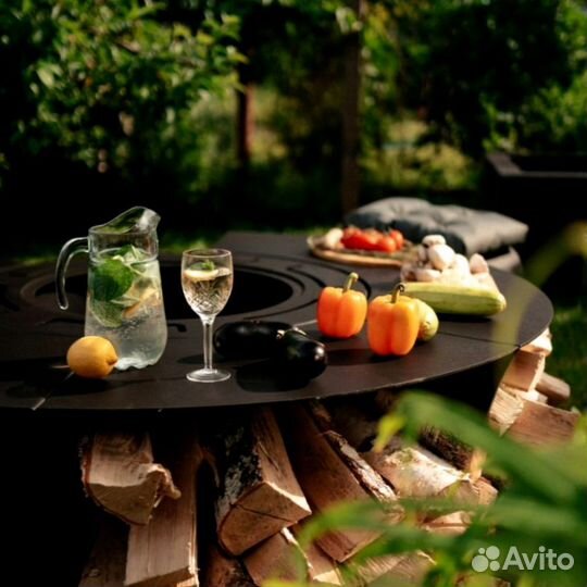 Круглый стол барбекю для дома и дачи напрямую с пр