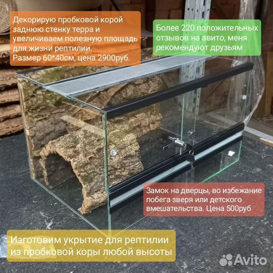Террариумы для рептилий на заказ за 2 дня