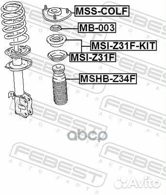 Опора переднего амортизатора msscolf Febest