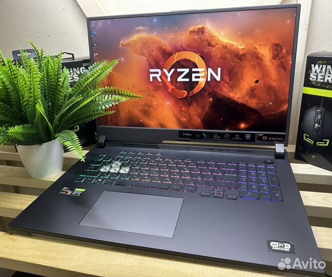 Игровой ROG strix G17 144Ггц Ryzen 7/RTX 3050Ti
