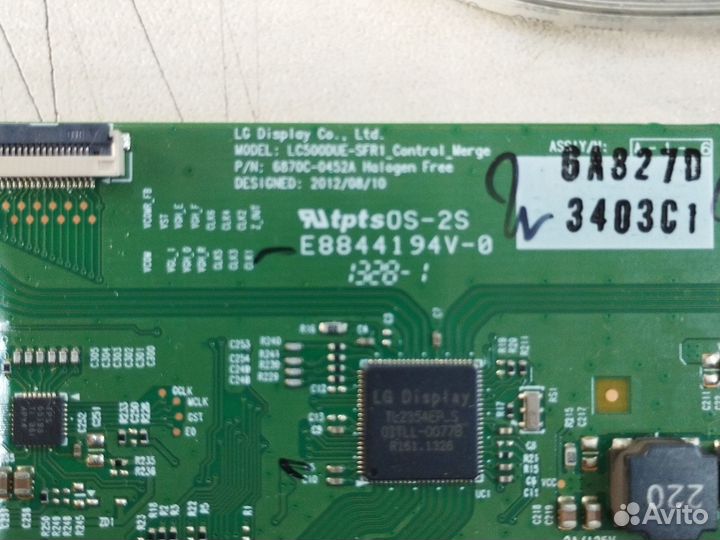 T-con 6870-0452A LC500DUE-SFR1