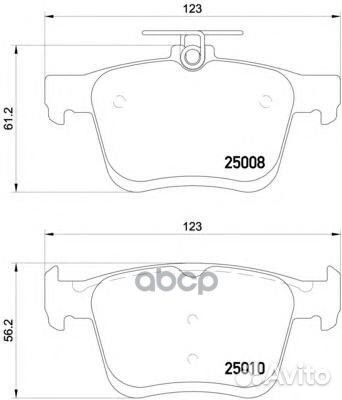 Колодки тормозные дисковые audi: A3 12, A3 Lim