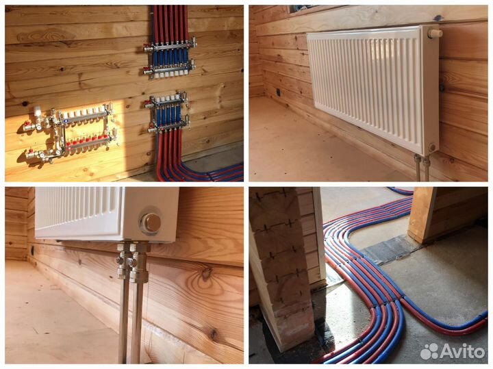 Монтаж отопления Водоснабжение. Сантехник