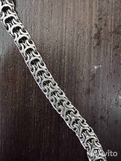 Цепь сеpебpяная pодированнaя 