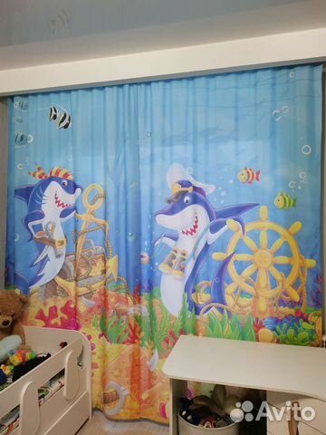 Детские шторы, состояние новых, никаких изъянов