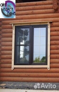 Окно с кашировкой 1400*1300