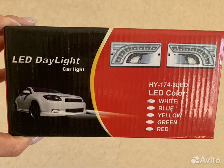 Противотуманные фары chrom (диод) ваз 2110-12