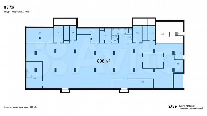 Свободного назначения, 898 м²