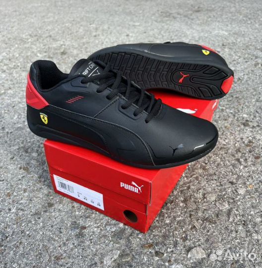 Кроссовки Puma Ferrari Drift Cat /black red