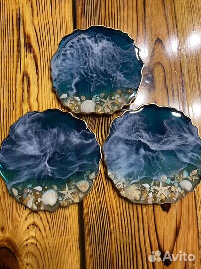 Подстаканник из эпоксидной смолы